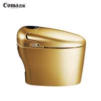 Factory Manufacture Golden Floor Mounted One Piece Tankless Intelligent Flush Toilet