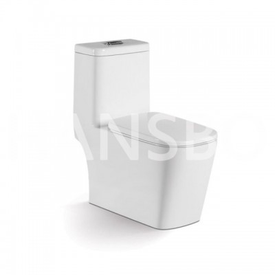 Modern Bathroom One Piece Siphon Toilet S-trap Toilet   1242