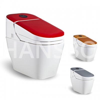 Automatic Sensor Flushing Electric One Piece Tankless Intelligent Smart Toilet 1512