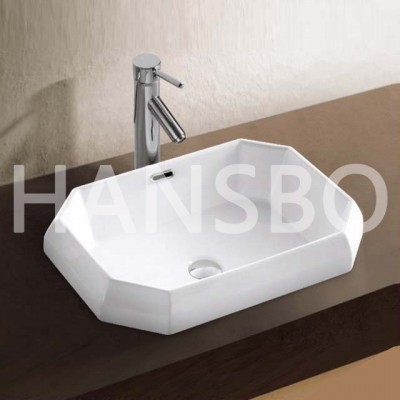 Sanitary Ware Ceramic Counter Top Wash Basin/bathroom Sink  7178