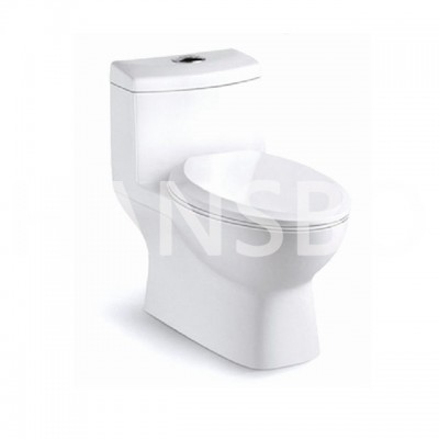 Het Elongated One-piece Toilet Dual-flush Water Closet 1232